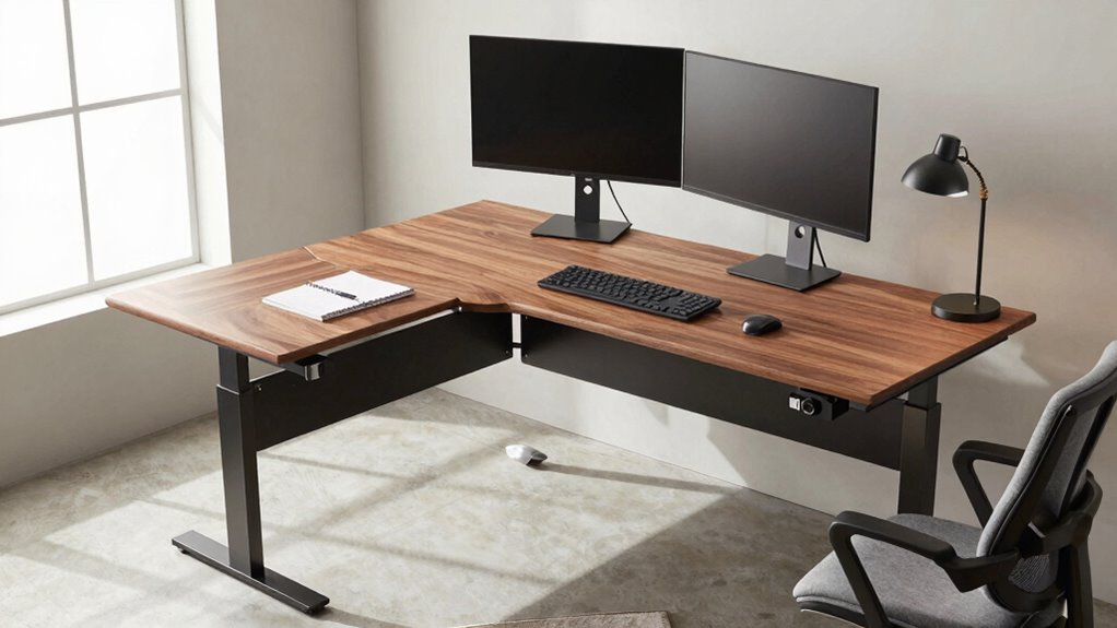 adjustable spacious organized workspace